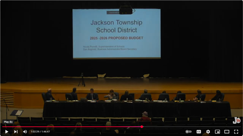 video from budget presentation for April 30, 2025